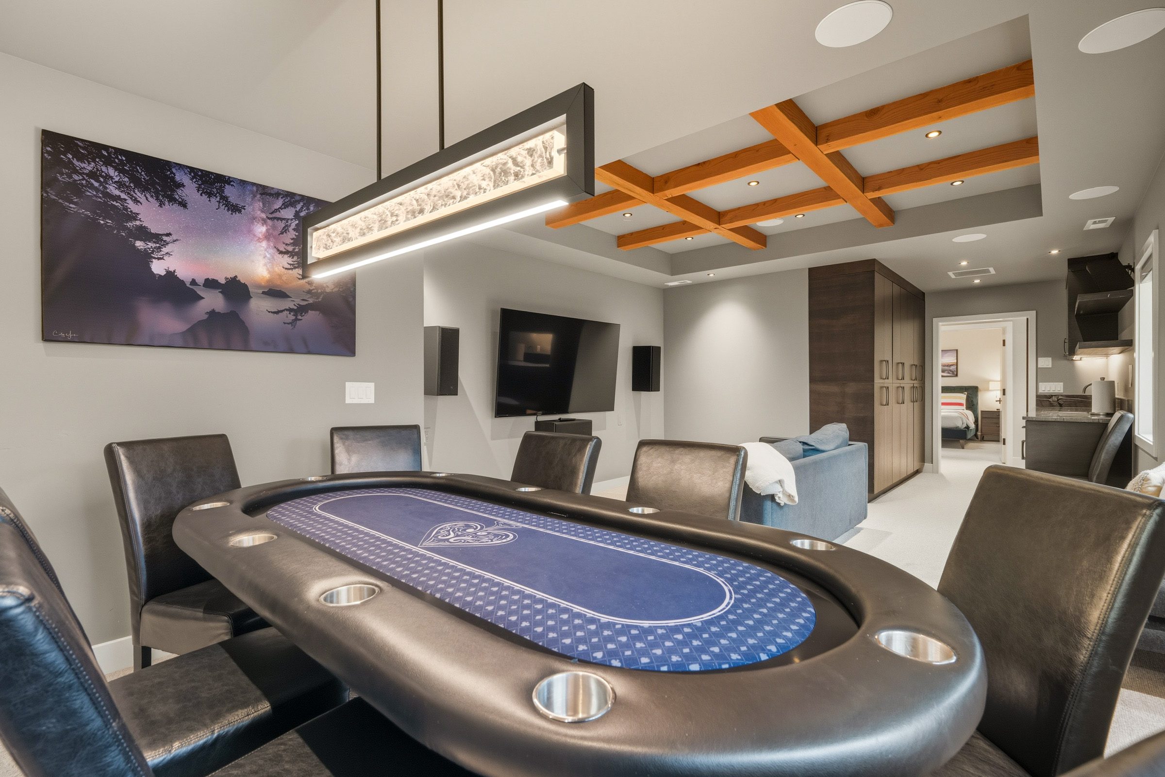 Poker table for game nights